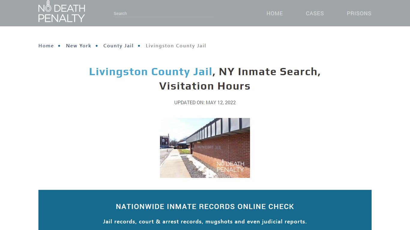 Livingston County Jail, NY Inmate Search, Visitation Hours